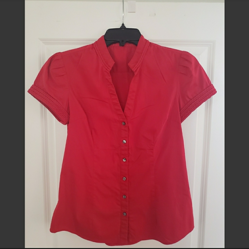 Express short sleeve button-up